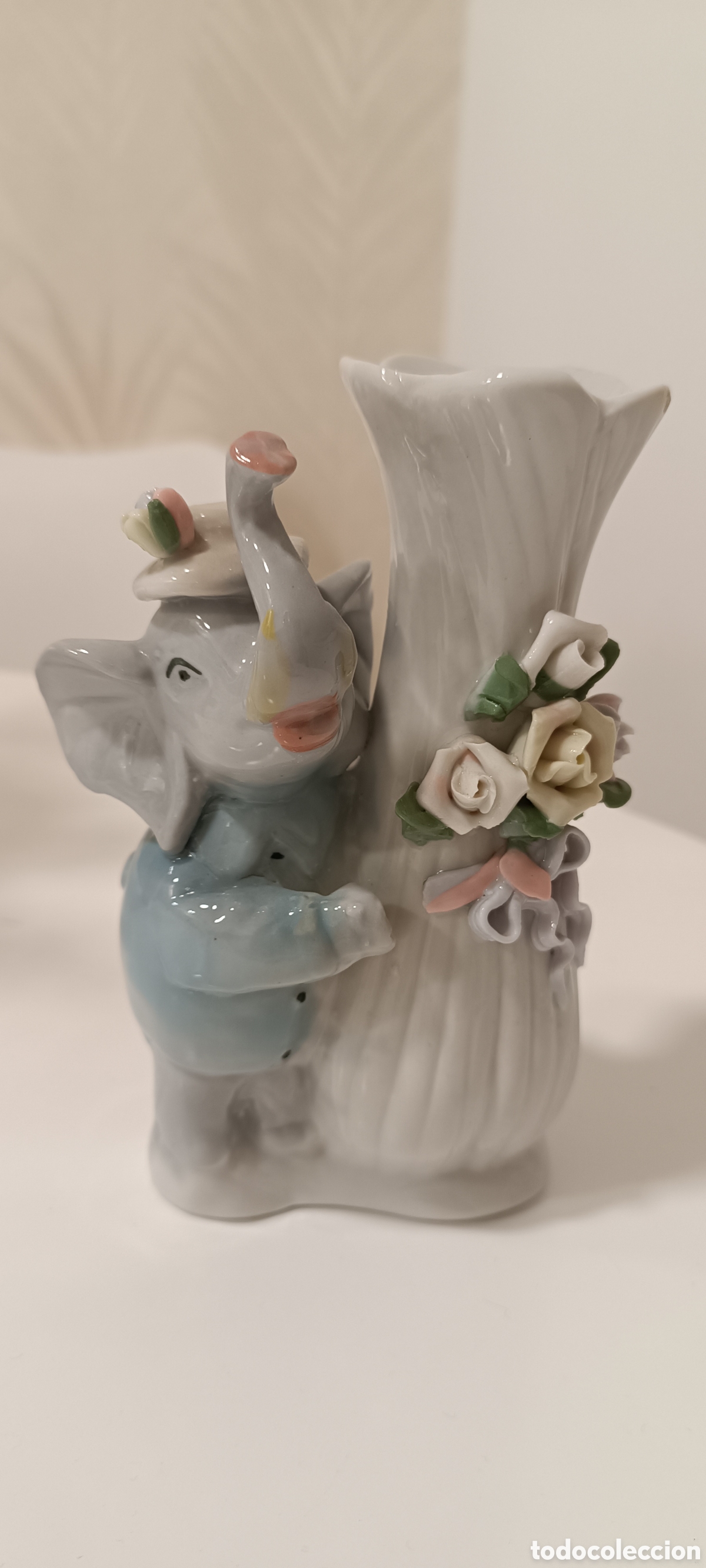 Antig&uuml;edades: Jarr&oacute;n de porcelana con elefante - Foto 7