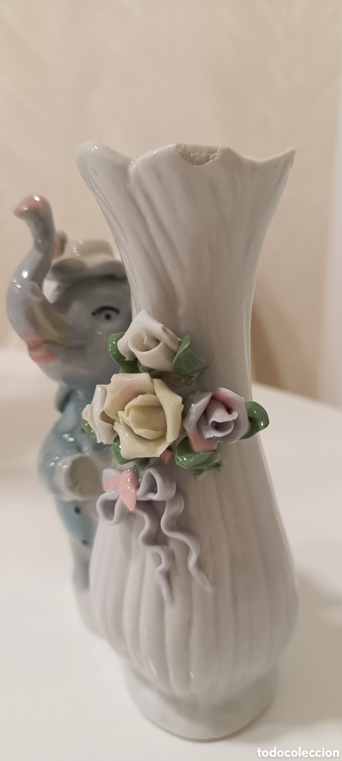 Antig&uuml;edades: Jarr&oacute;n de porcelana con elefante - Foto 8
