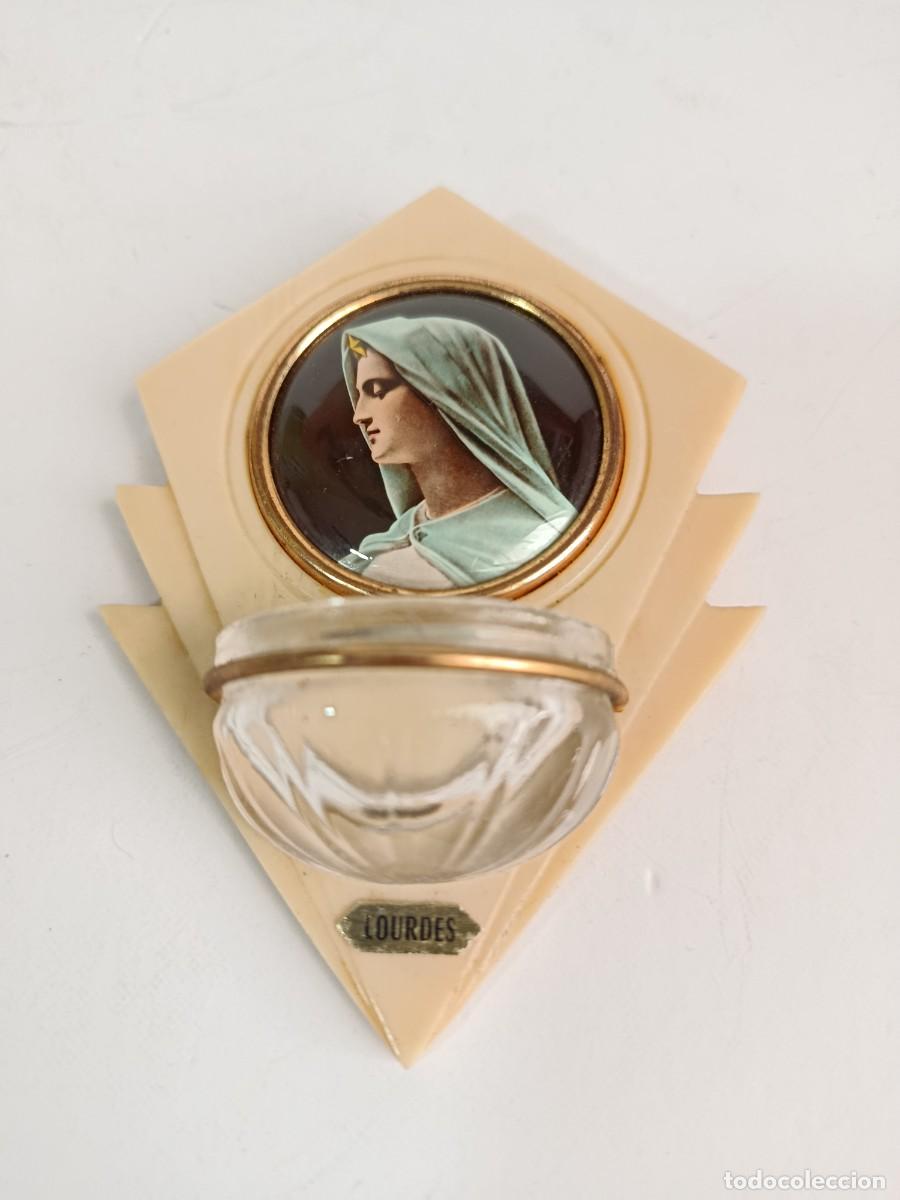 Antig&uuml;edades: BENDITERA DE BAQUELITA Y CRISTAL - Foto 2