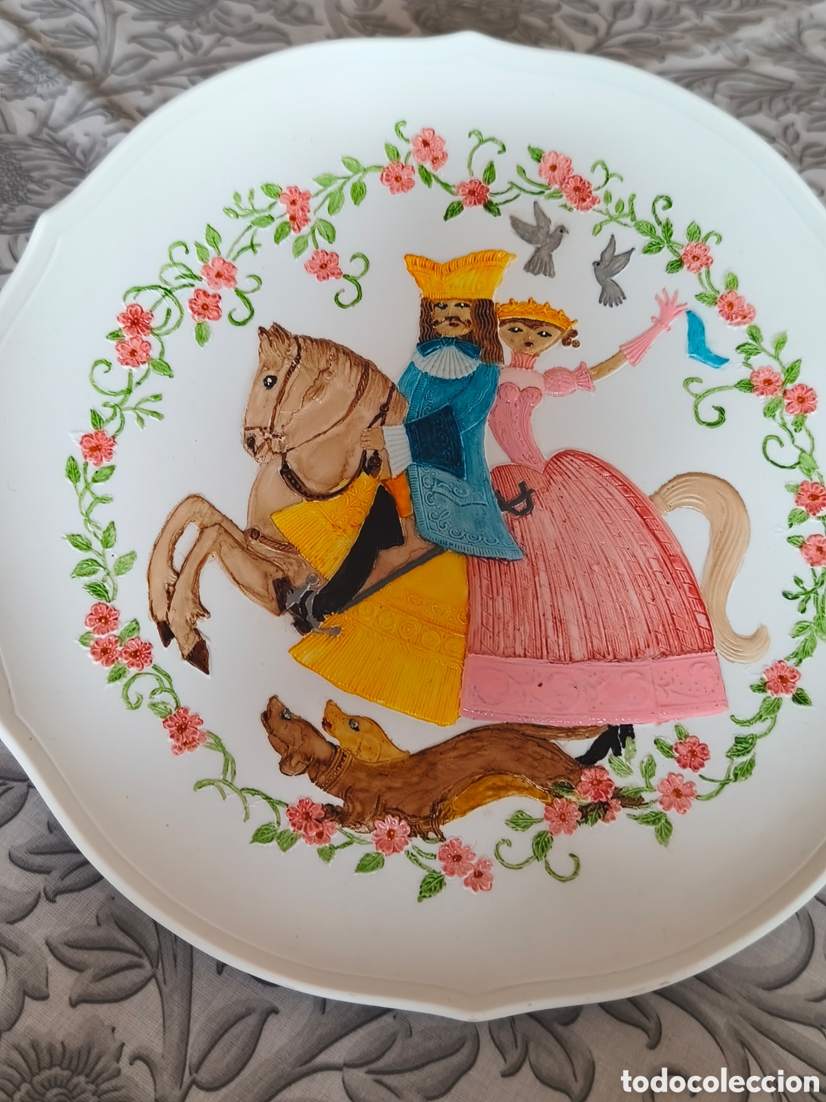 Antig&uuml;edades: Gran plato Alem&aacute;n Kaiser - Foto 2