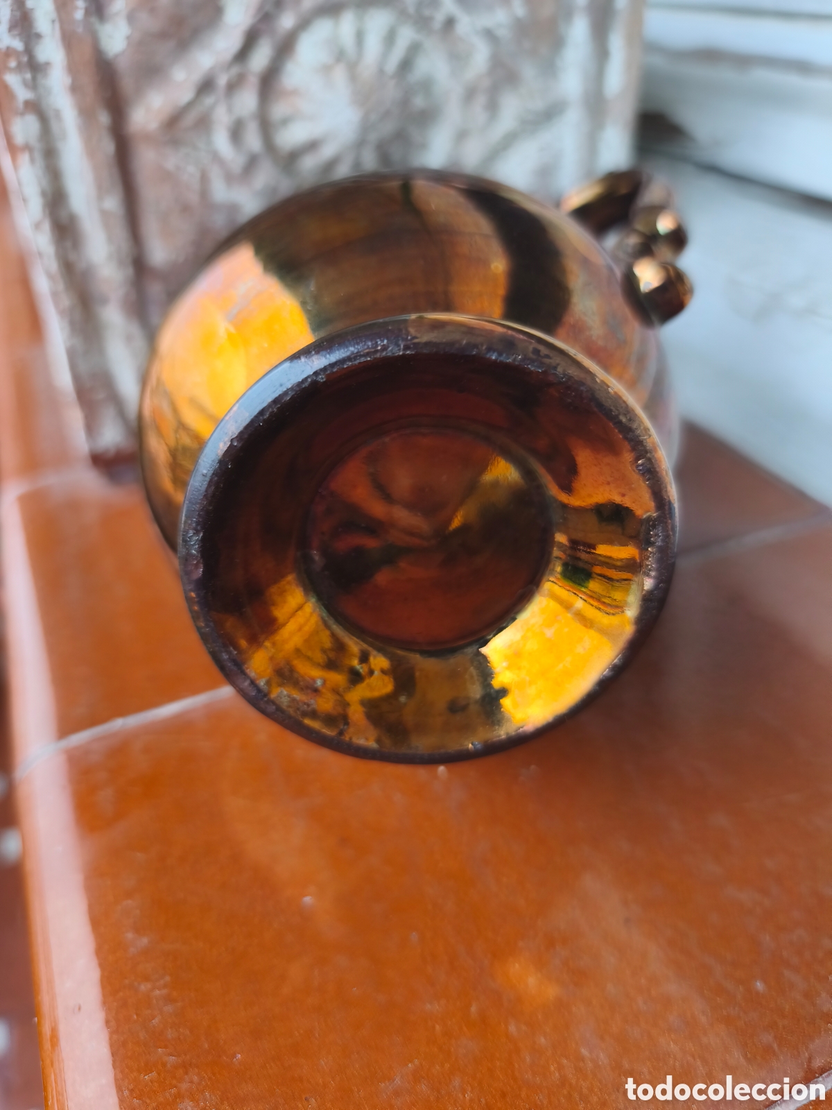 Antig&uuml;edades: Jarra Bristol de reflejos - Foto 2