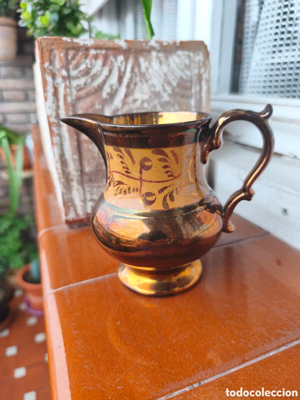 Antig&uuml;edades: Jarra Bristol de reflejos - Foto 1