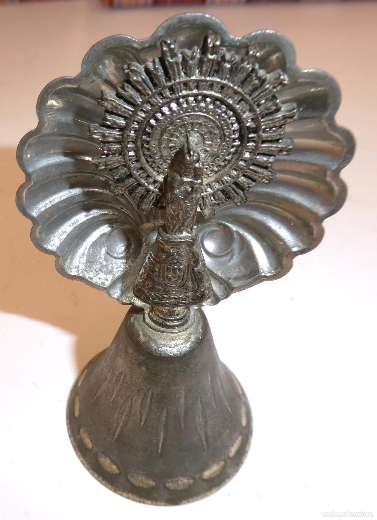 Antig&uuml;edades: Campana con la Virgen del Rocio - Foto 2