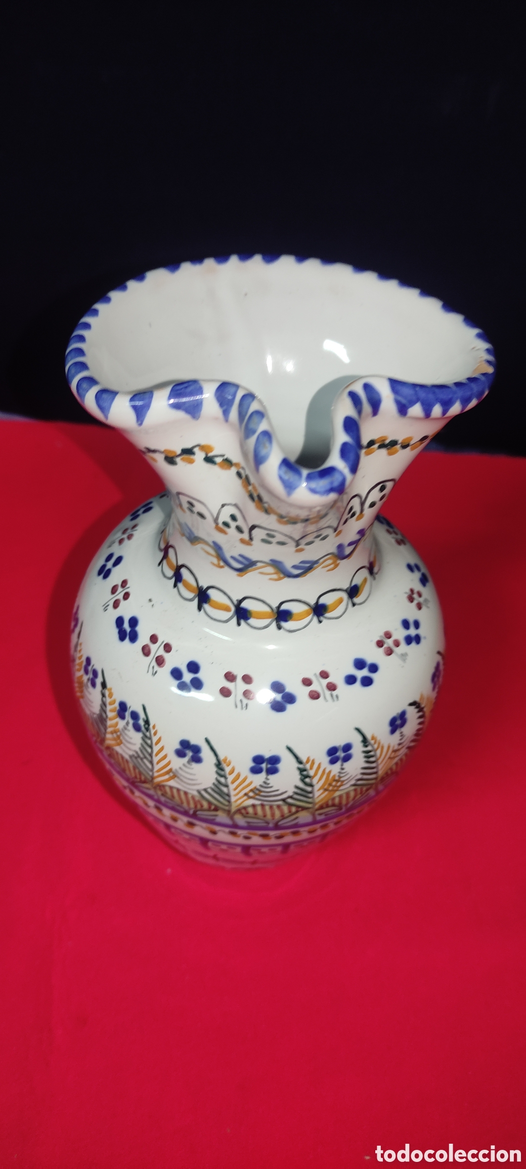 Antig&uuml;edades: Jarra de cer&aacute;mica de Talavera - Foto 4
