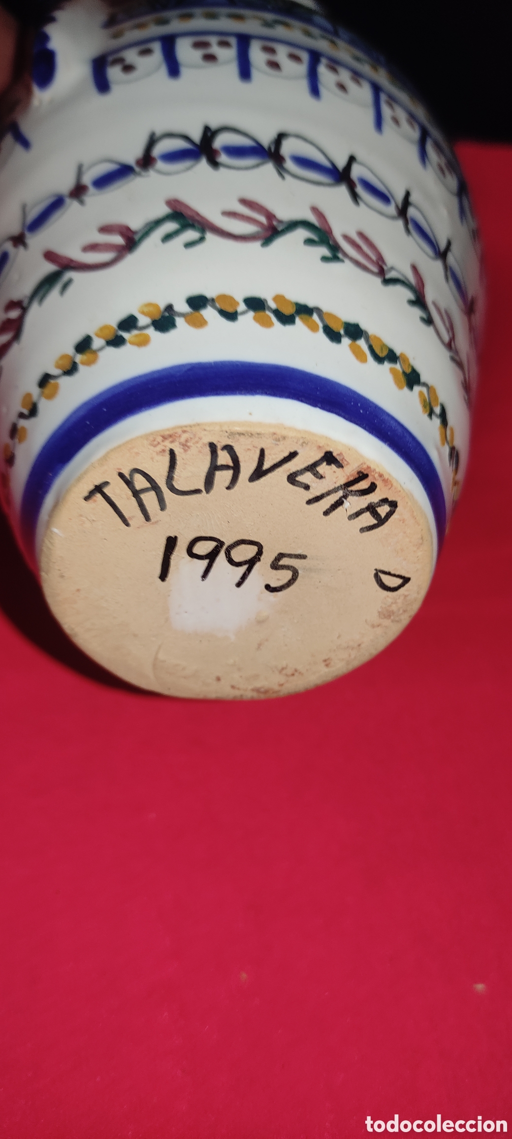 Antig&uuml;edades: Jarra de cer&aacute;mica de Talavera - Foto 5