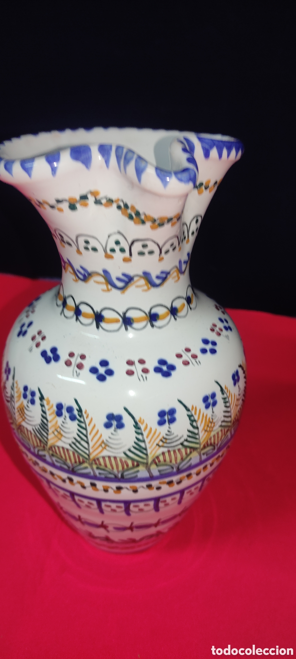 Antig&uuml;edades: Jarra de cer&aacute;mica de Talavera - Foto 7