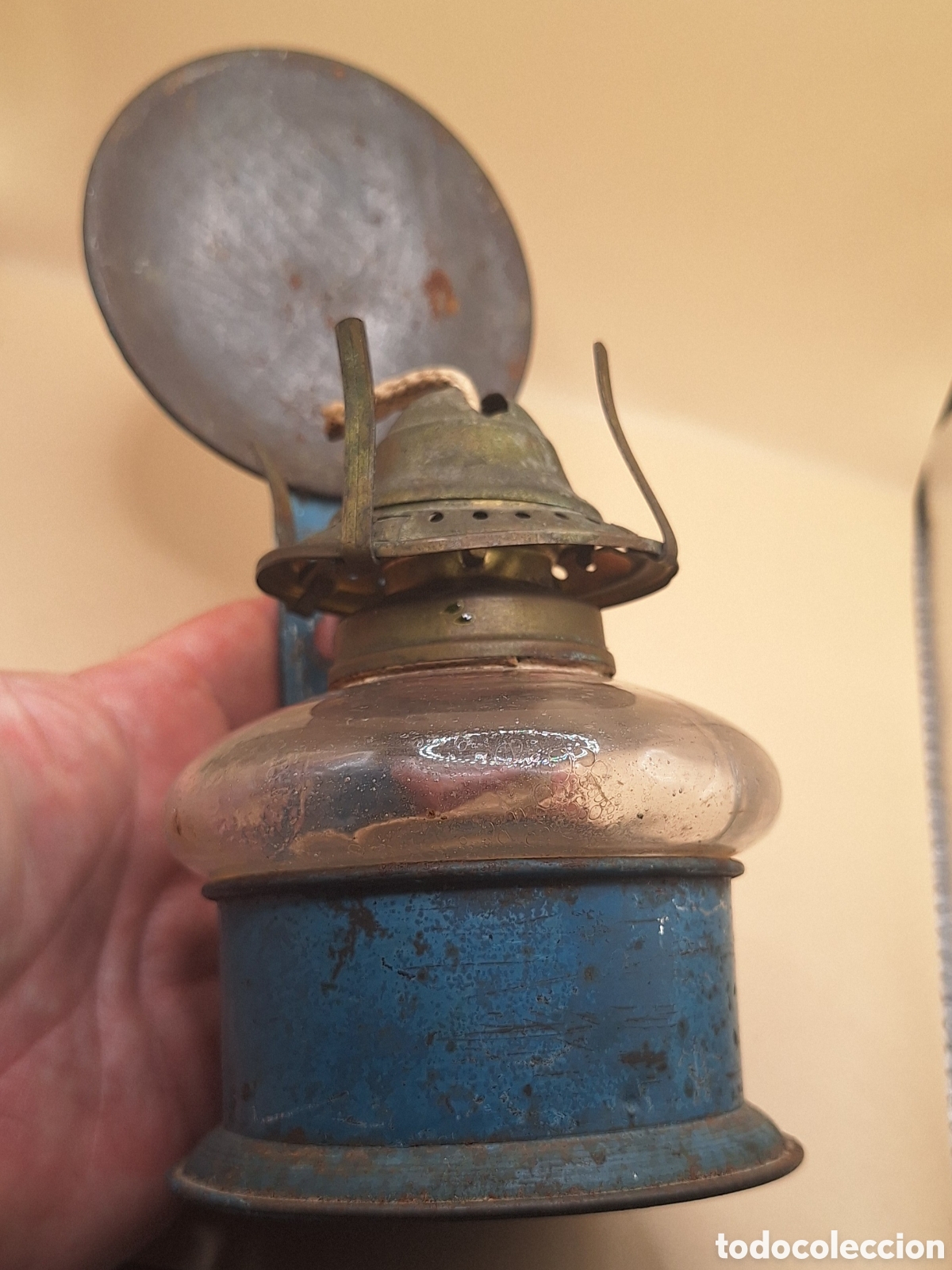 Antig&uuml;edades: Antigua L&aacute;mpara de Aceite - Quinqu&eacute; - - Foto 12