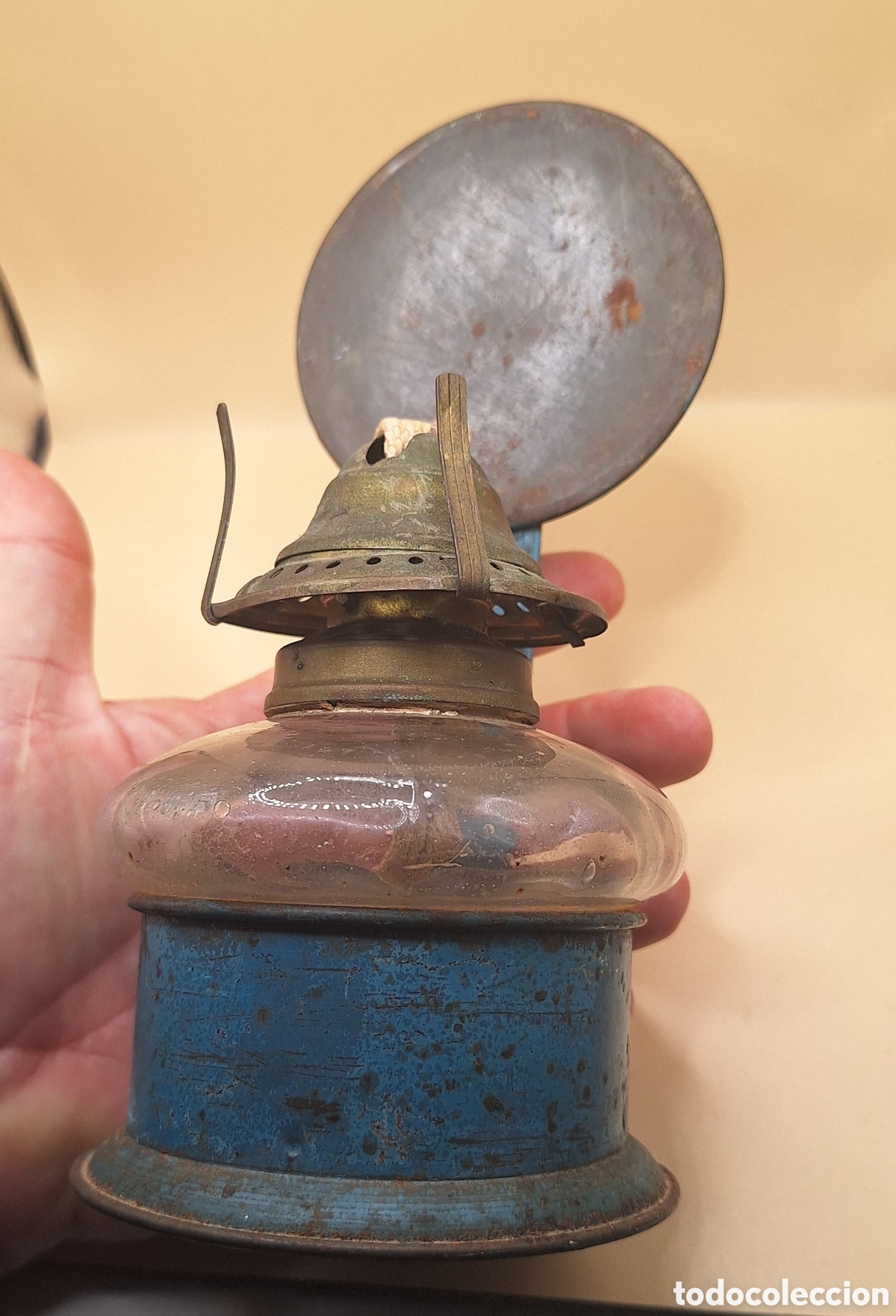 Antig&uuml;edades: Antigua L&aacute;mpara de Aceite - Quinqu&eacute; - - Foto 13