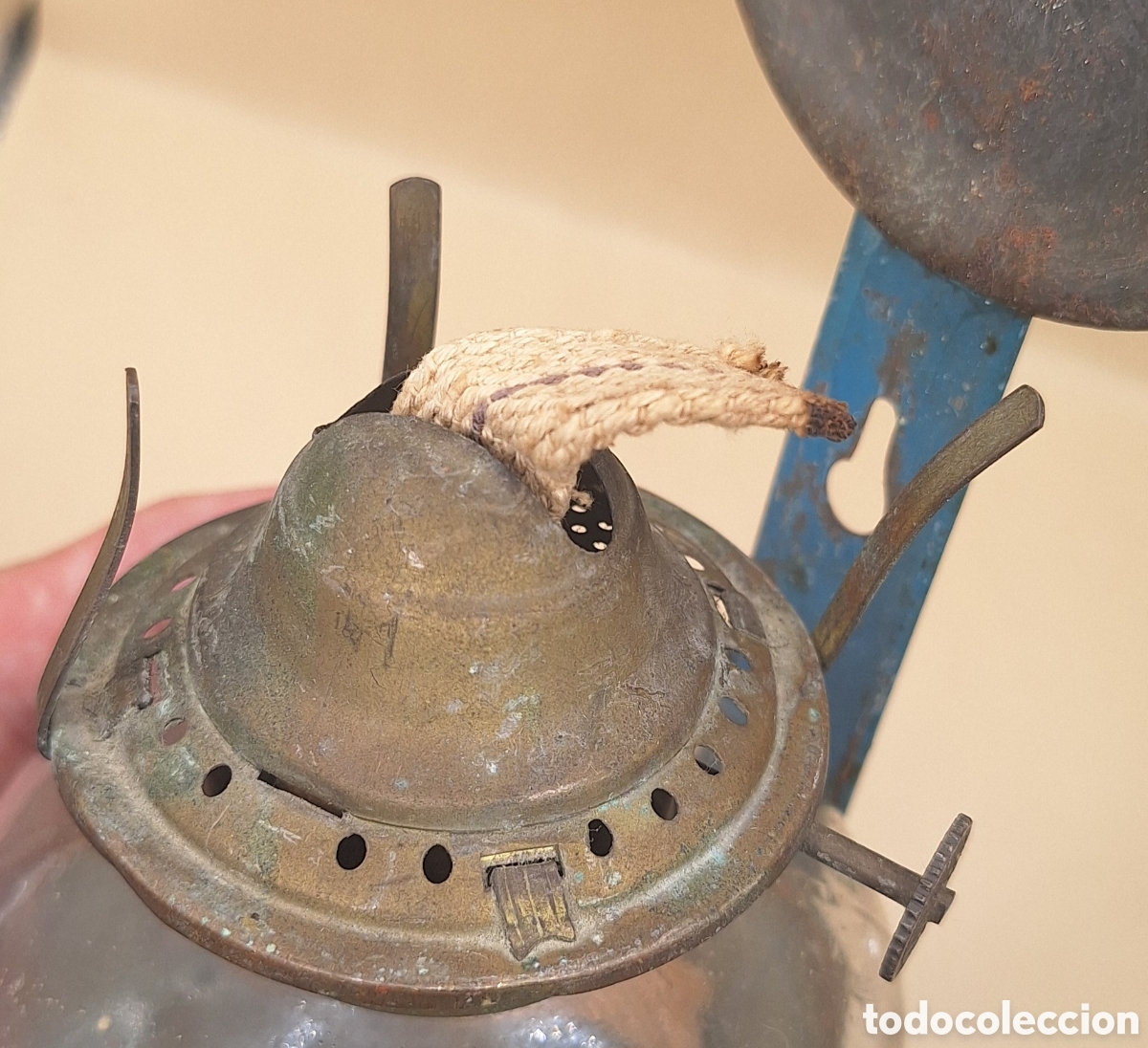 Antig&uuml;edades: Antigua L&aacute;mpara de Aceite - Quinqu&eacute; - - Foto 15