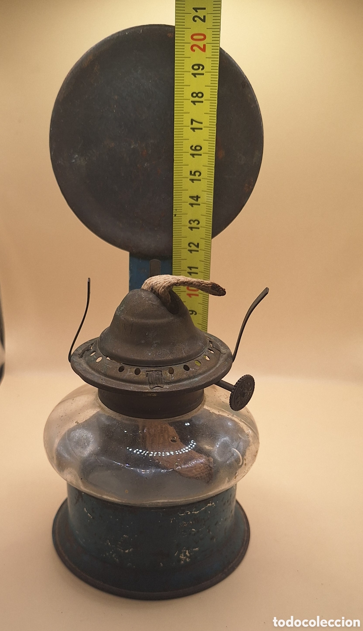 Antig&uuml;edades: Antigua L&aacute;mpara de Aceite - Quinqu&eacute; - - Foto 23