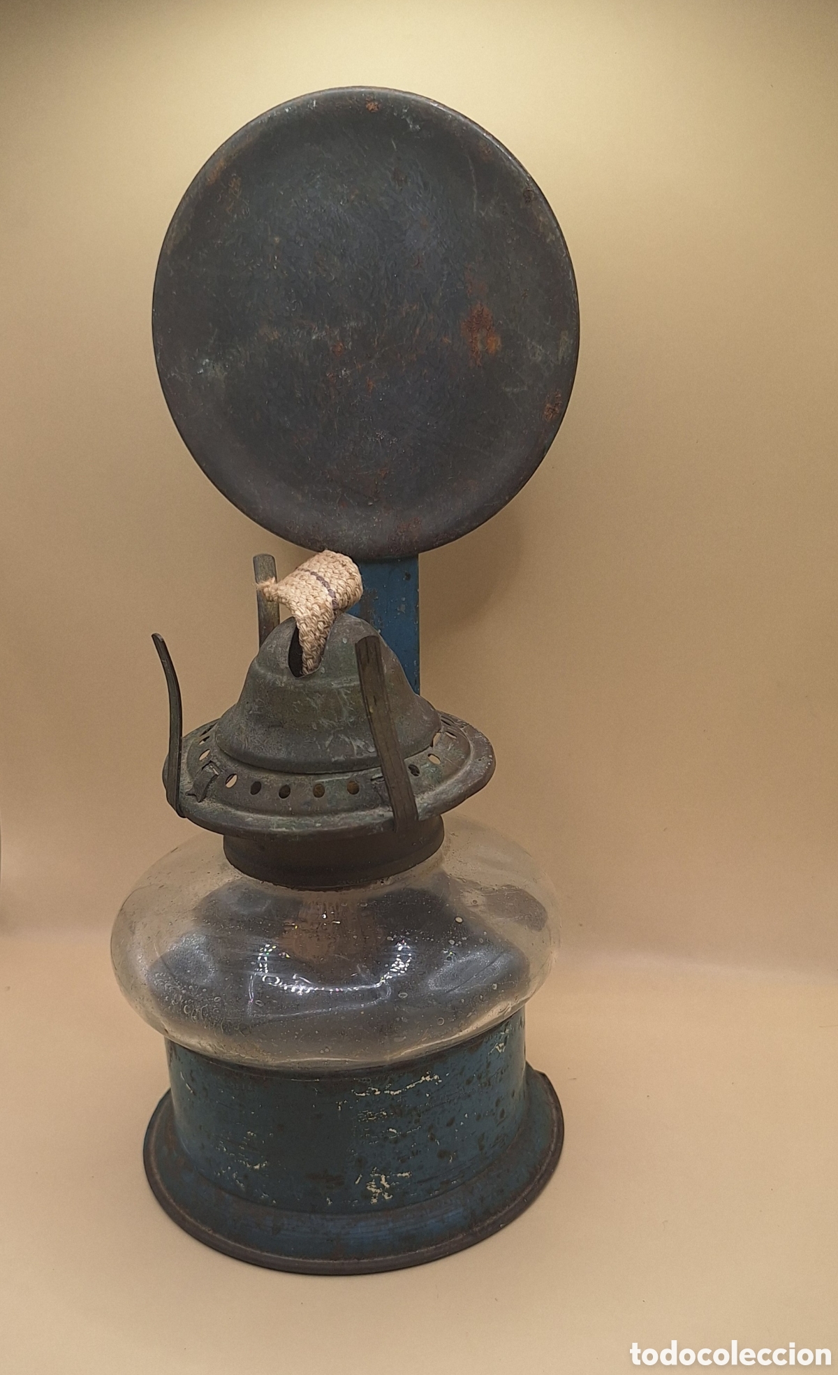Antig&uuml;edades: Antigua L&aacute;mpara de Aceite - Quinqu&eacute; - - Foto 24