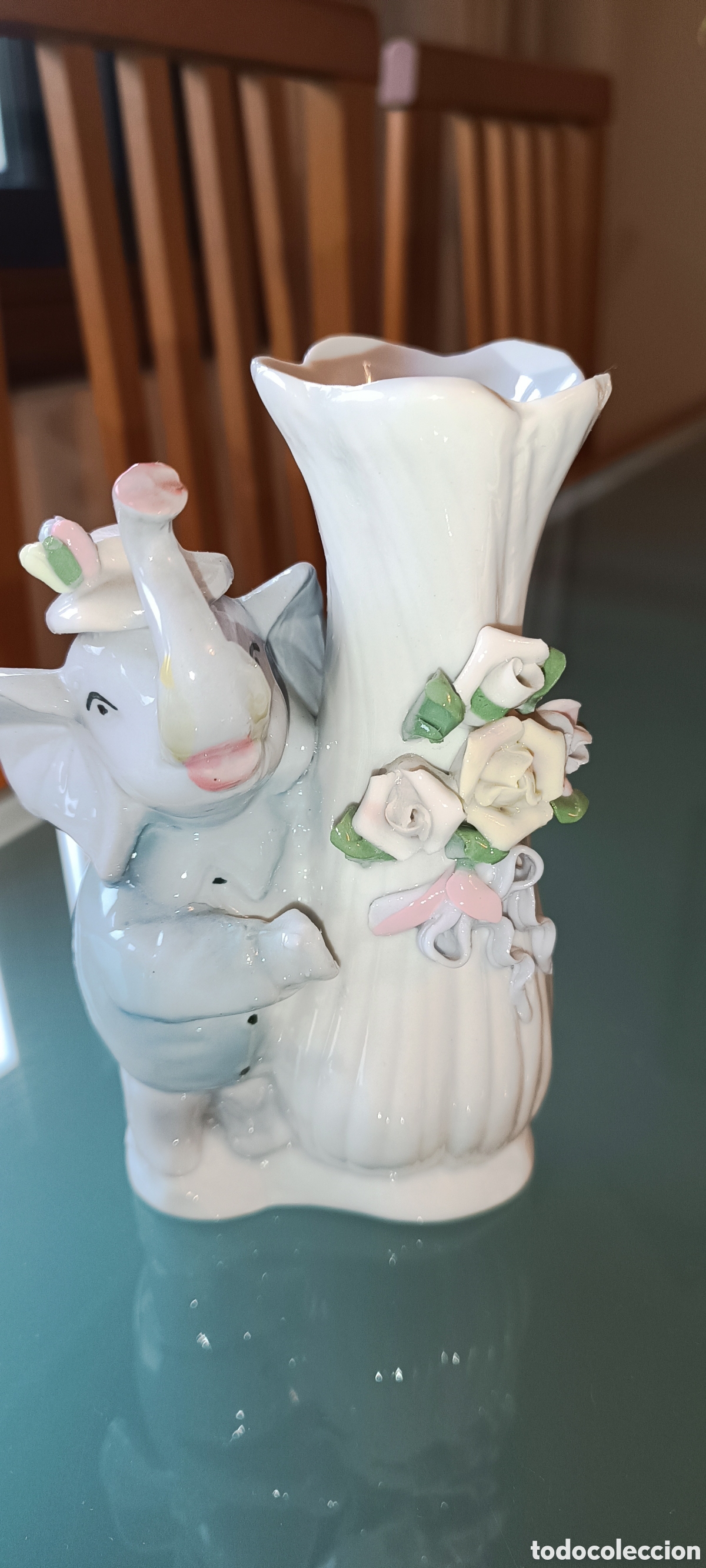Antig&uuml;edades: Jarr&oacute;n de porcelana con elefante - Foto 10