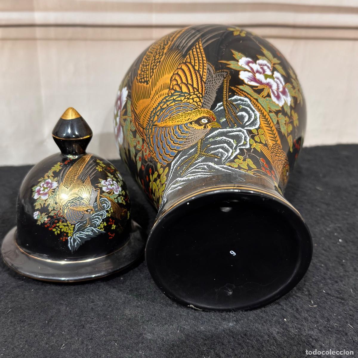 Antig&uuml;edades: Jarr&oacute;n en Porcelana Negro - Foto 4