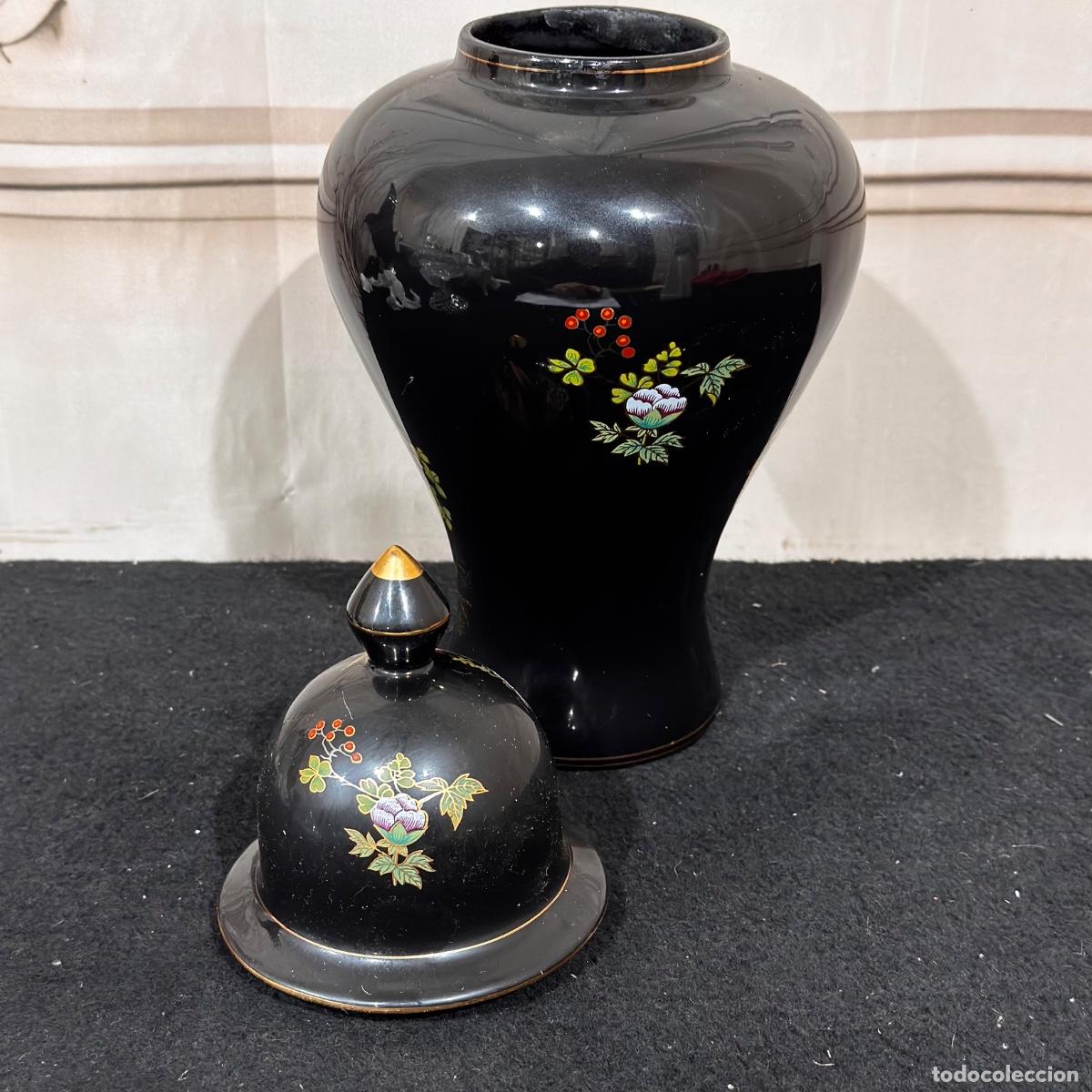 Antig&uuml;edades: Jarr&oacute;n en Porcelana Negro - Foto 5