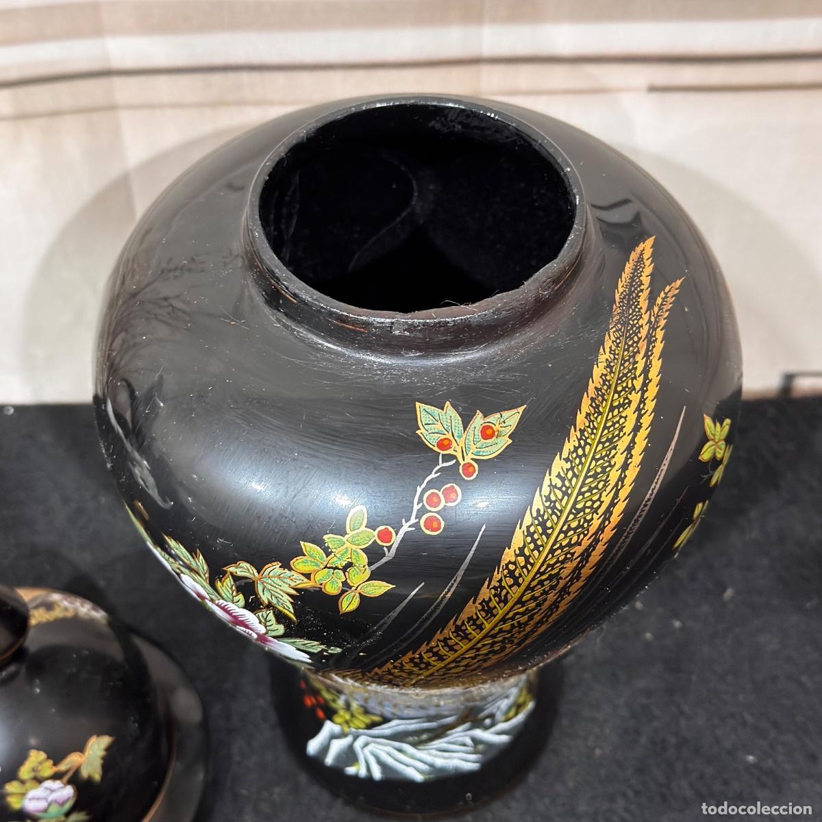 Antig&uuml;edades: Jarr&oacute;n en Porcelana Negro - Foto 6