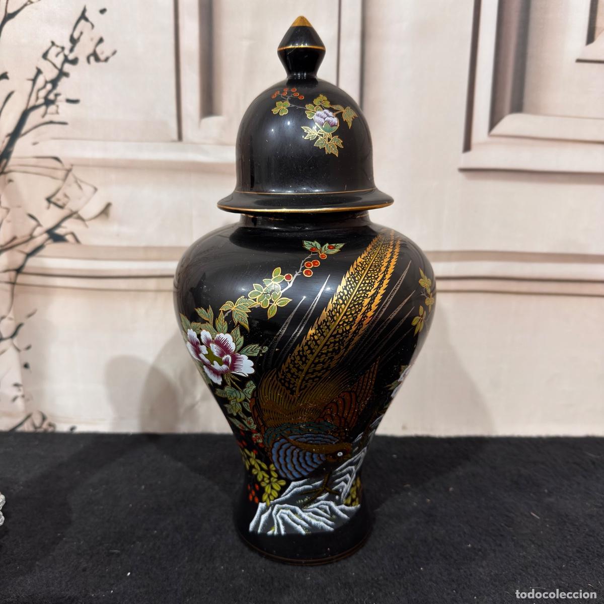 Antig&uuml;edades: Jarr&oacute;n en Porcelana Negro - Foto 7