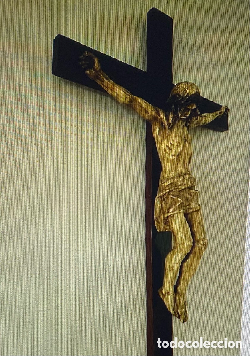 Antig&uuml;edades: Cristo en la cruz de 1 mtr. - Foto 5