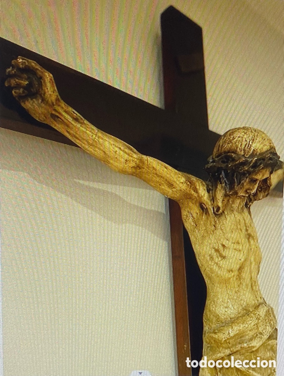 Antig&uuml;edades: Cristo en la cruz de 1 mtr. - Foto 8