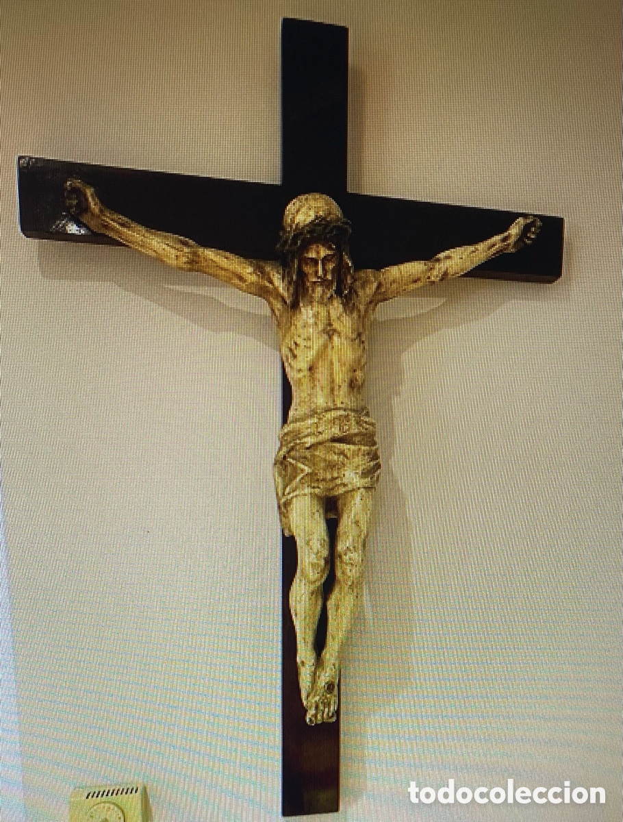 Antig&uuml;edades: Cristo en la cruz de 1 mtr. - Foto 13