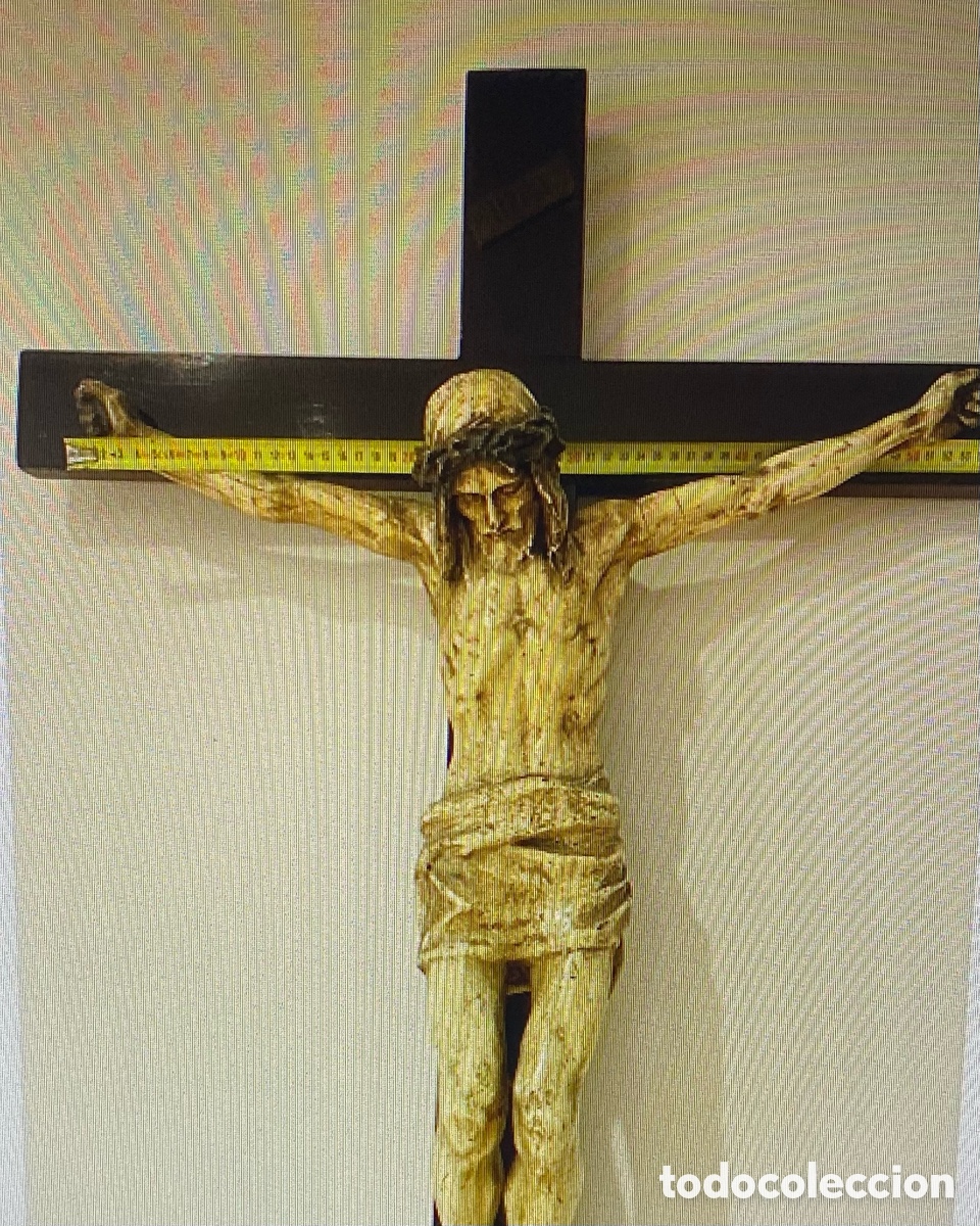Antig&uuml;edades: Cristo en la cruz de 1 mtr. - Foto 22