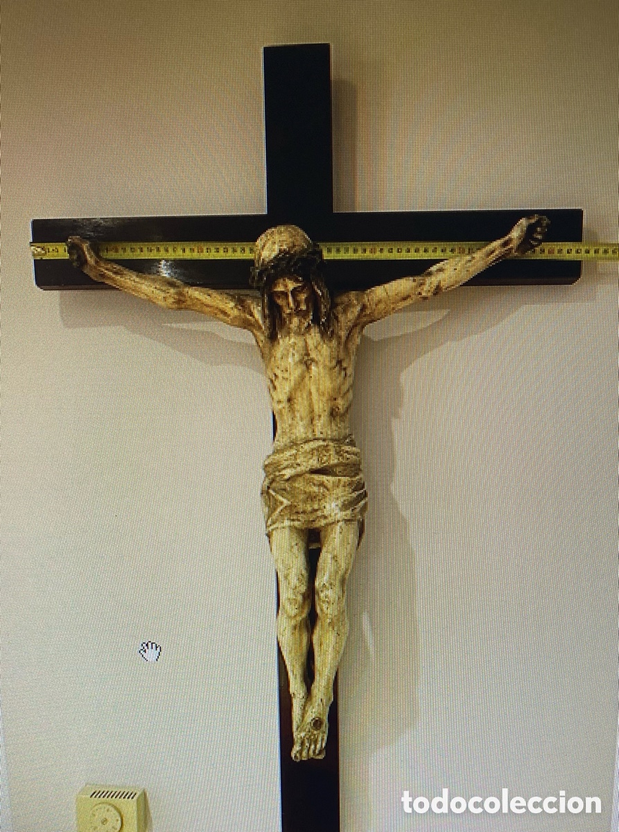 Antig&uuml;edades: Cristo en la cruz de 1 mtr. - Foto 23