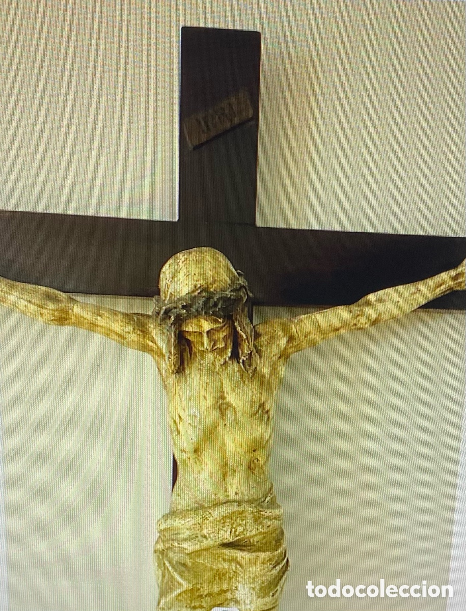 Antig&uuml;edades: Cristo en la cruz de 1 mtr. - Foto 25