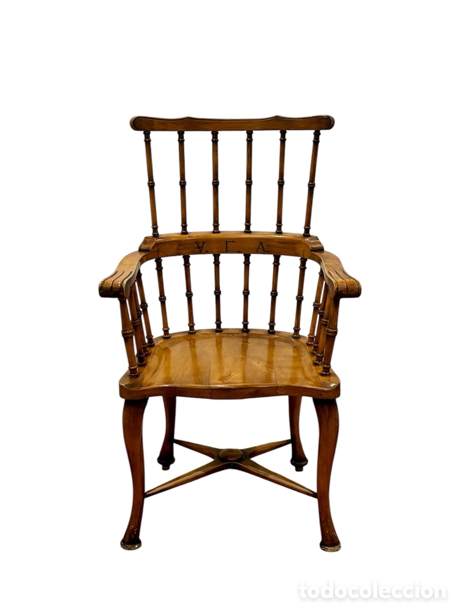 Antig&uuml;edades: Sill&oacute;n Windsor ingl&eacute;s Circa 1.890. - Foto 1