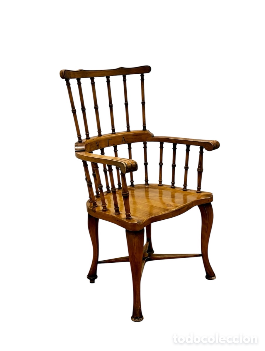 Antig&uuml;edades: Sill&oacute;n Windsor ingl&eacute;s Circa 1.890. - Foto 3