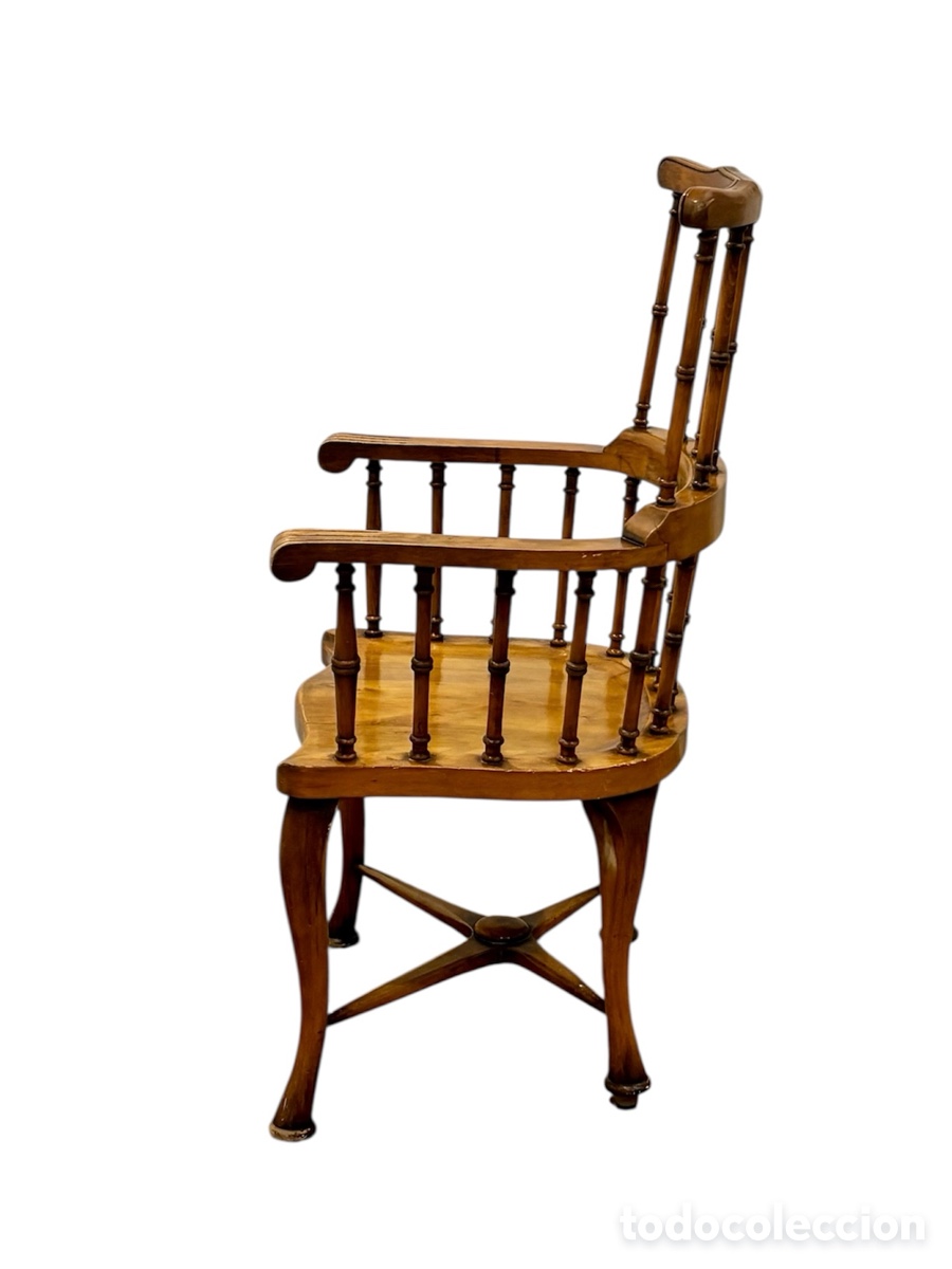 Antig&uuml;edades: Sill&oacute;n Windsor ingl&eacute;s Circa 1.890. - Foto 4