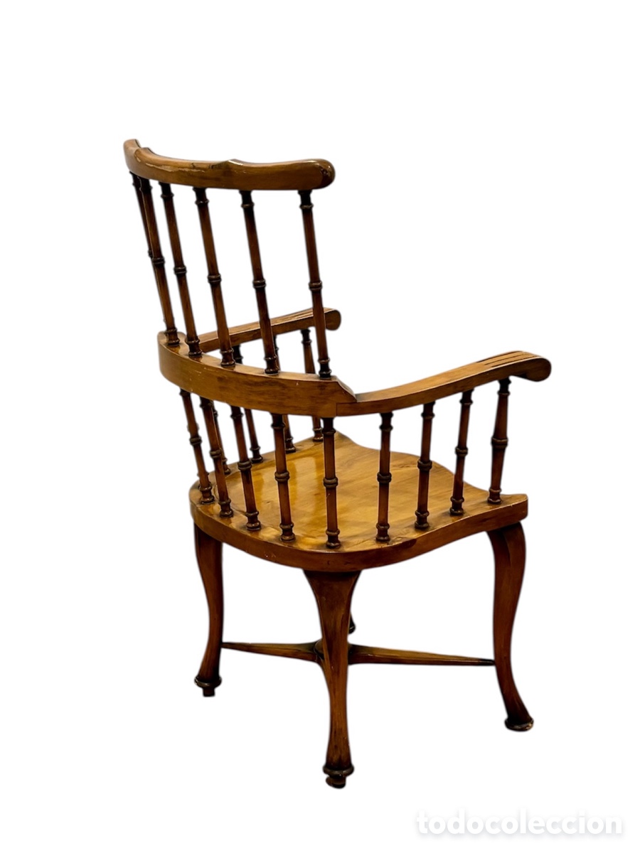 Antig&uuml;edades: Sill&oacute;n Windsor ingl&eacute;s Circa 1.890. - Foto 5