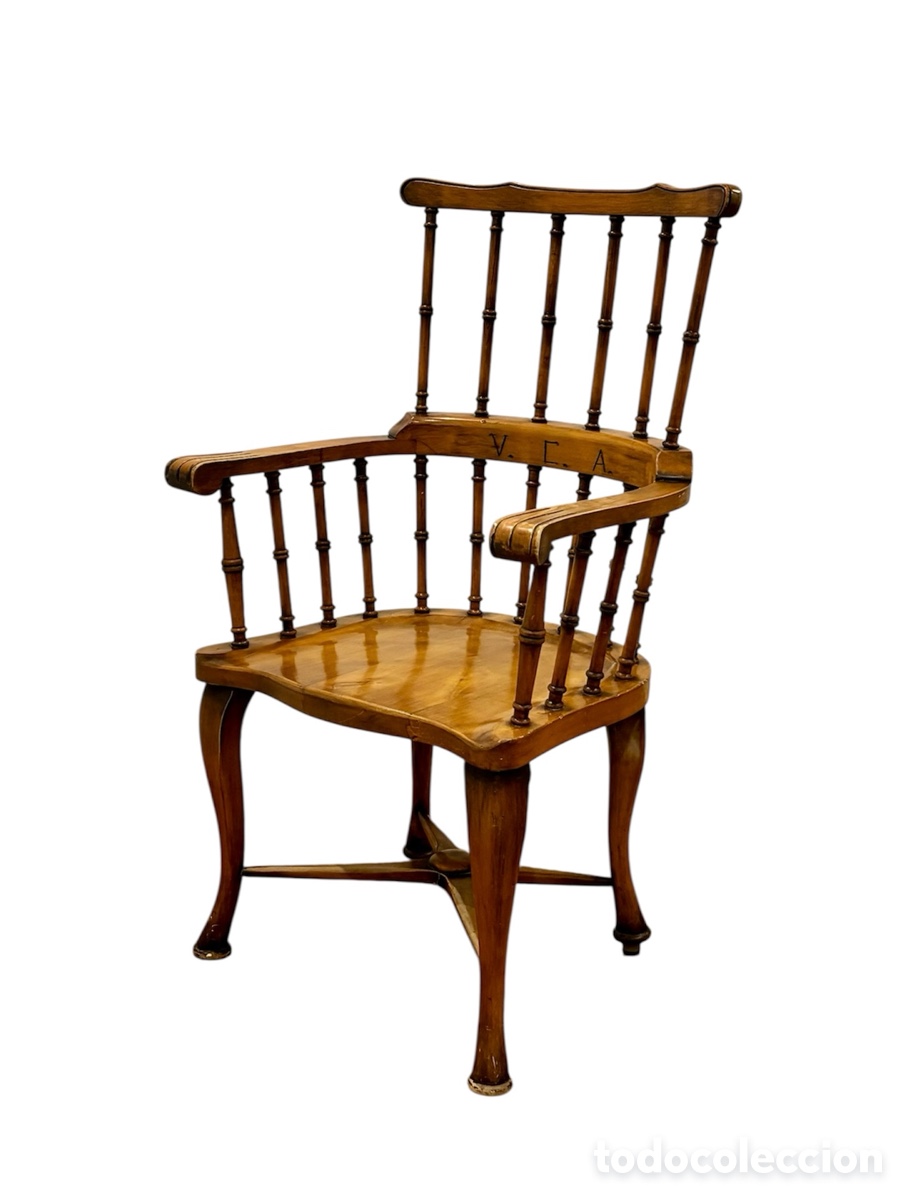 Antig&uuml;edades: Sill&oacute;n Windsor ingl&eacute;s Circa 1.890. - Foto 2