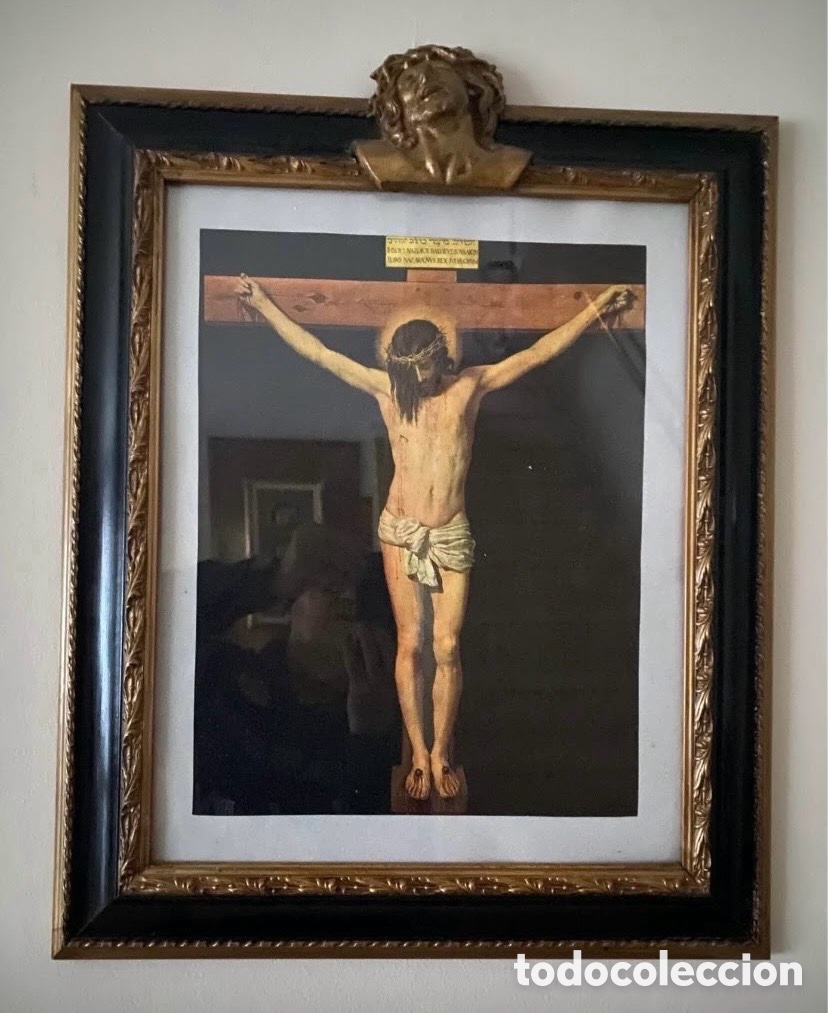 Antig&uuml;edades: Cuadro de Cristo en la cruz - Foto 1