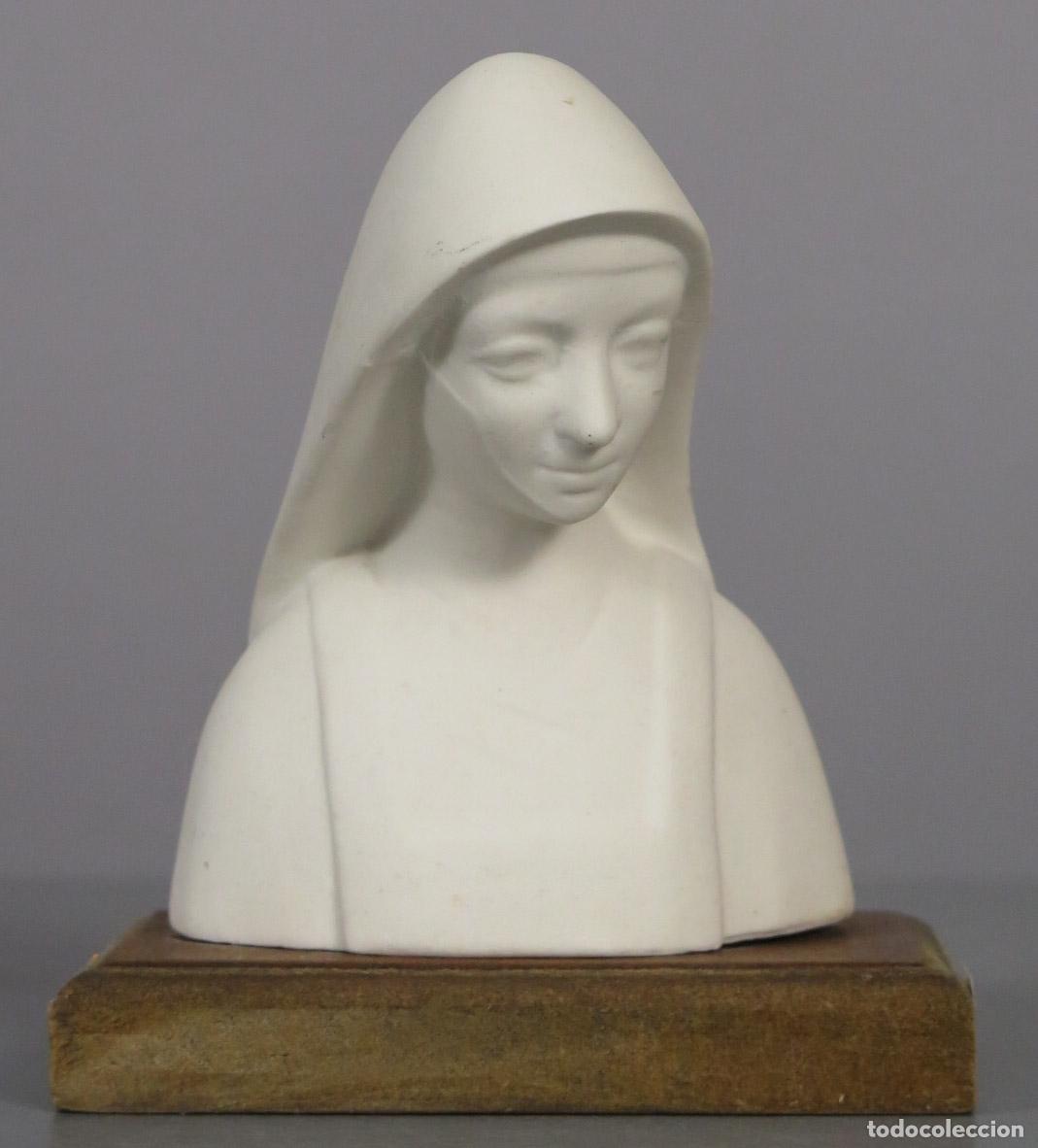 Antiguidades: BEATA RELIGIOSA A IDENTIFICAR. BISCUIT. HACIA 1960