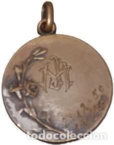 Antig&uuml;edades: MEDALLA DE BRONCE INMACULADA DE MURILLO A&Ntilde;OS 50 - Foto 2