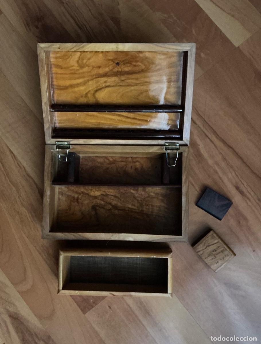 Antig&uuml;edades: Caja de madera. A&ntilde;os 70/80. - Foto 6