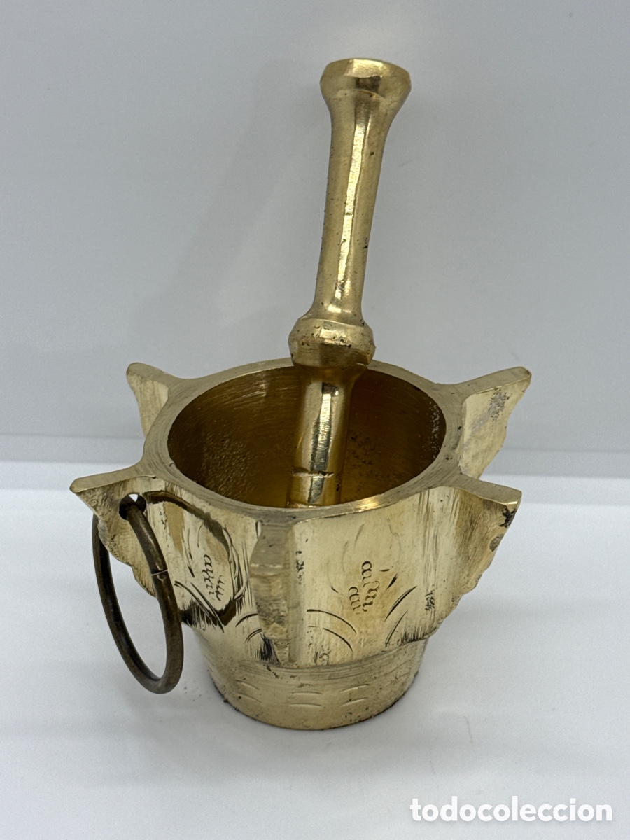 Antig&uuml;edades: Almirez de bronce antiguo - Foto 1