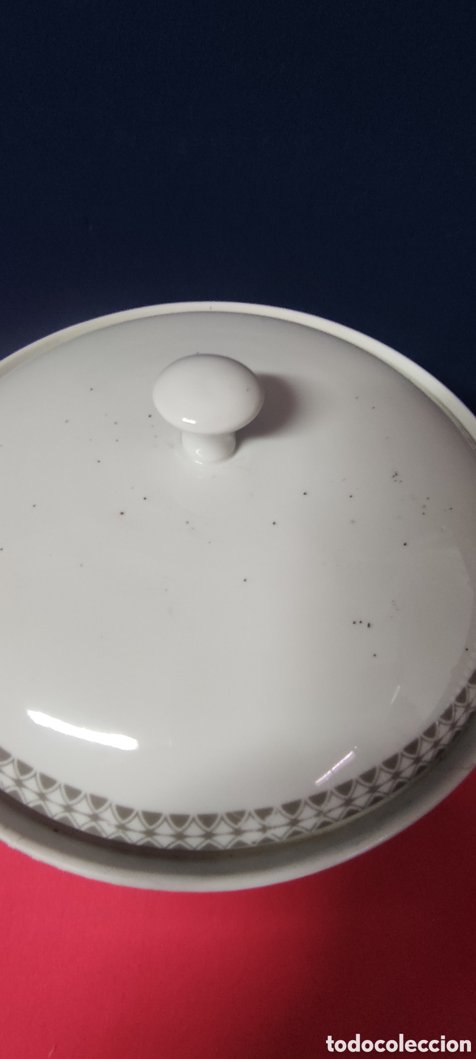 Antig&uuml;edades: Antigua sopera de porcelana - Foto 3