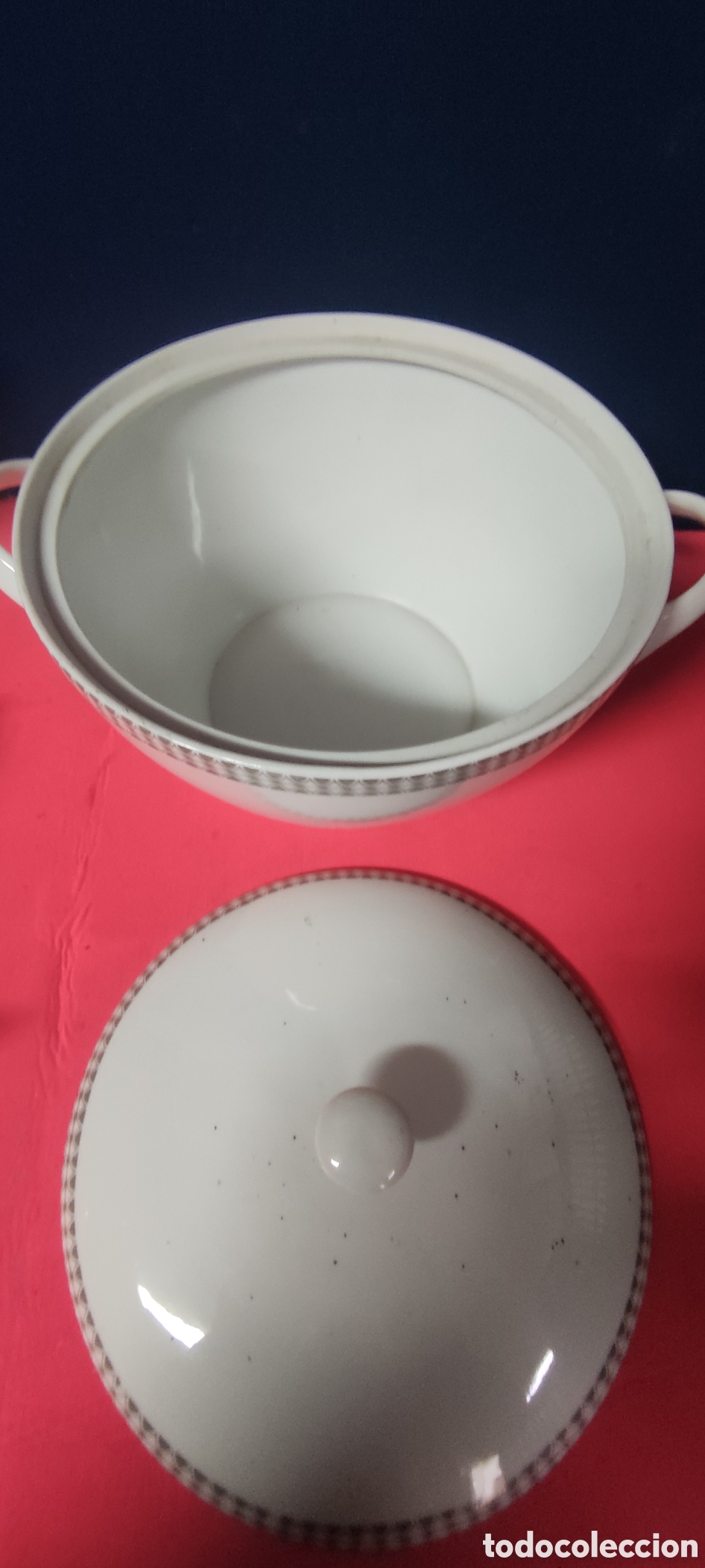 Antig&uuml;edades: Antigua sopera de porcelana - Foto 4