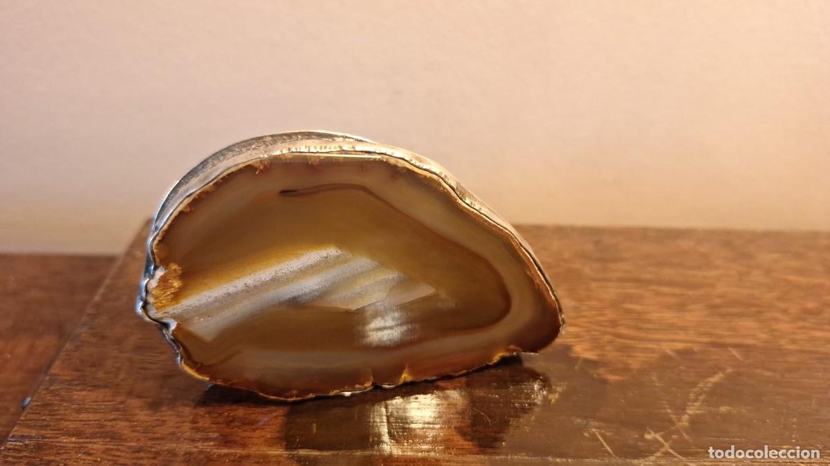 Antig&uuml;edades: Joyero Caja de Plata y Agata - Foto 13