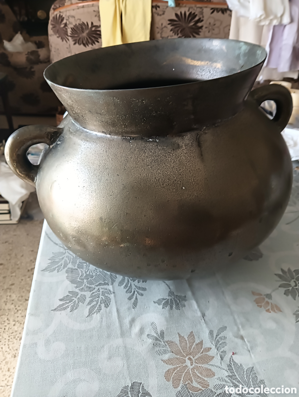 Antig&uuml;edades: Puchero de cobre antiguo - Foto 2