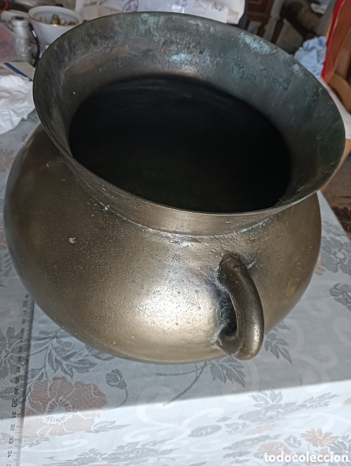Antig&uuml;edades: Puchero de cobre antiguo - Foto 9