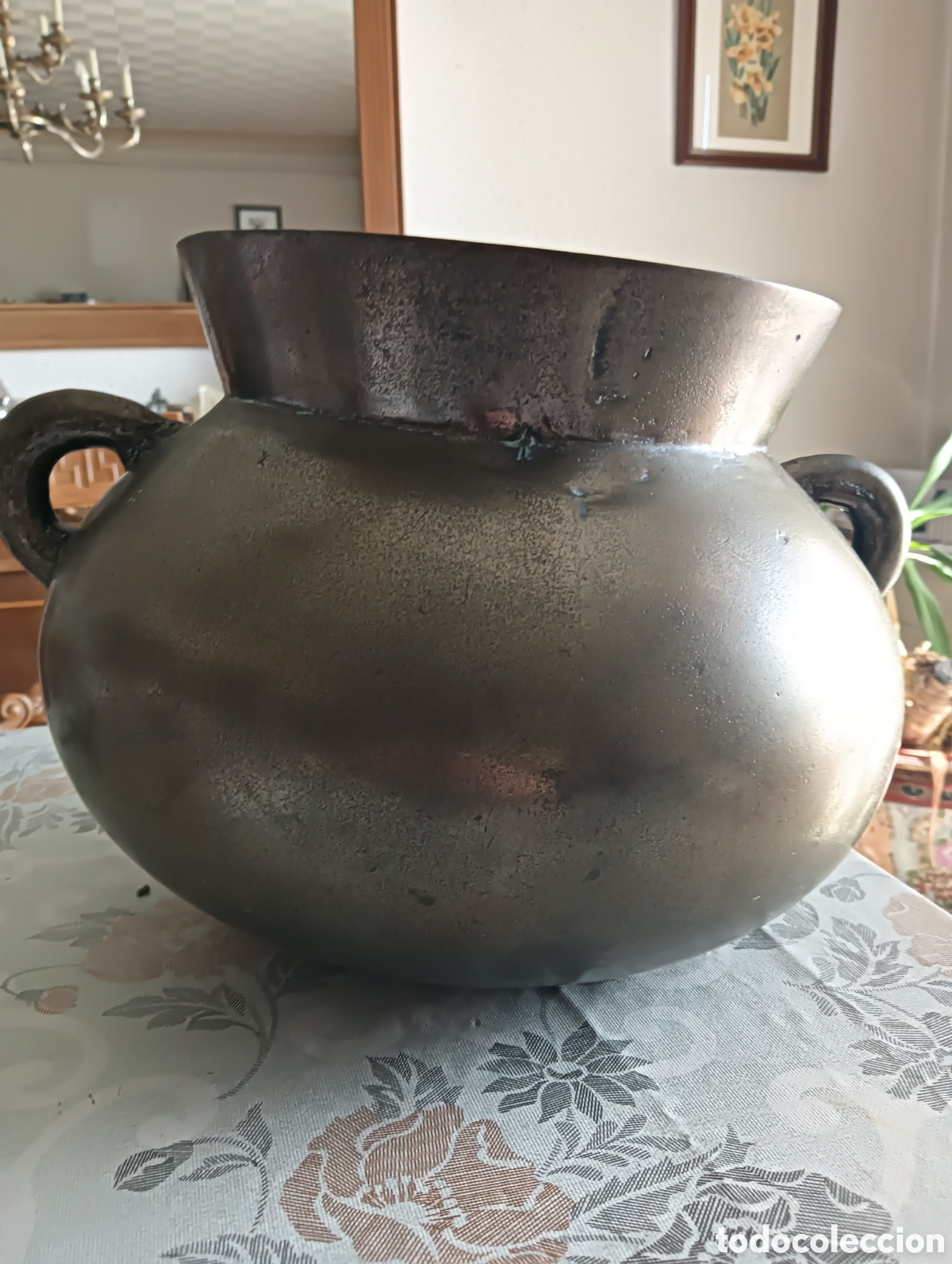 Antig&uuml;edades: Puchero de cobre antiguo - Foto 11