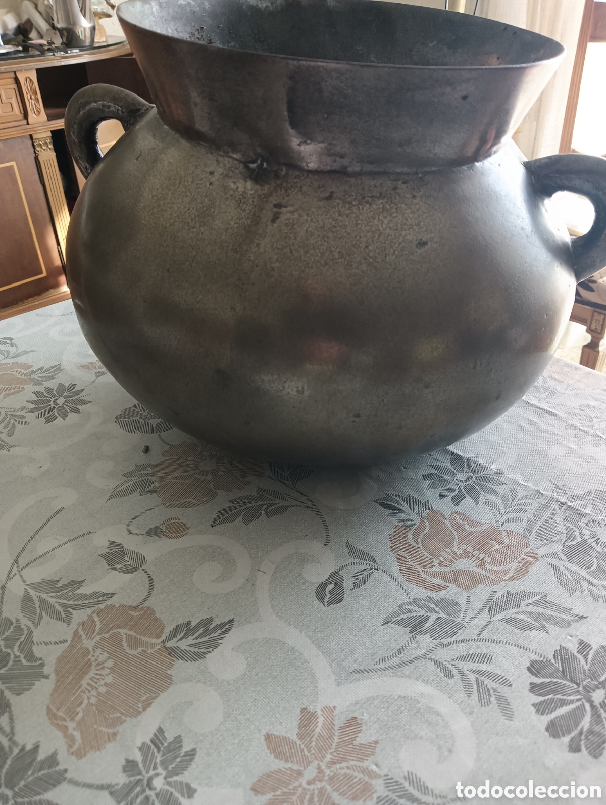 Antig&uuml;edades: Puchero de cobre antiguo - Foto 12