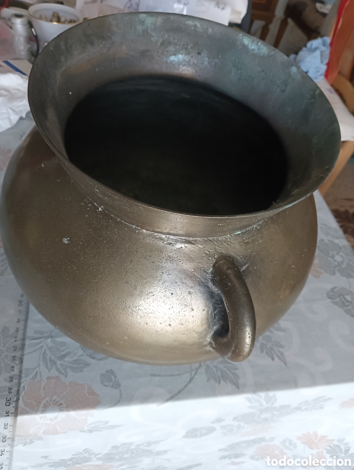 Antig&uuml;edades: Puchero de cobre antiguo - Foto 1