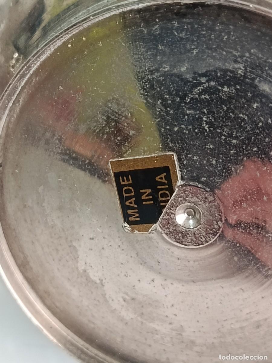Antig&uuml;edades: BANDEJA PLATEADA Y DORADA CON JARRA - Foto 10