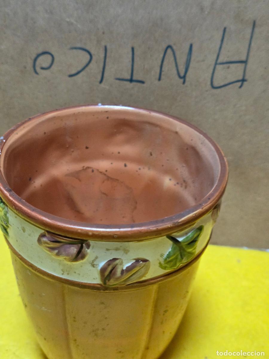 Antig&uuml;edades: maceta de ceramica vintage - Foto 2