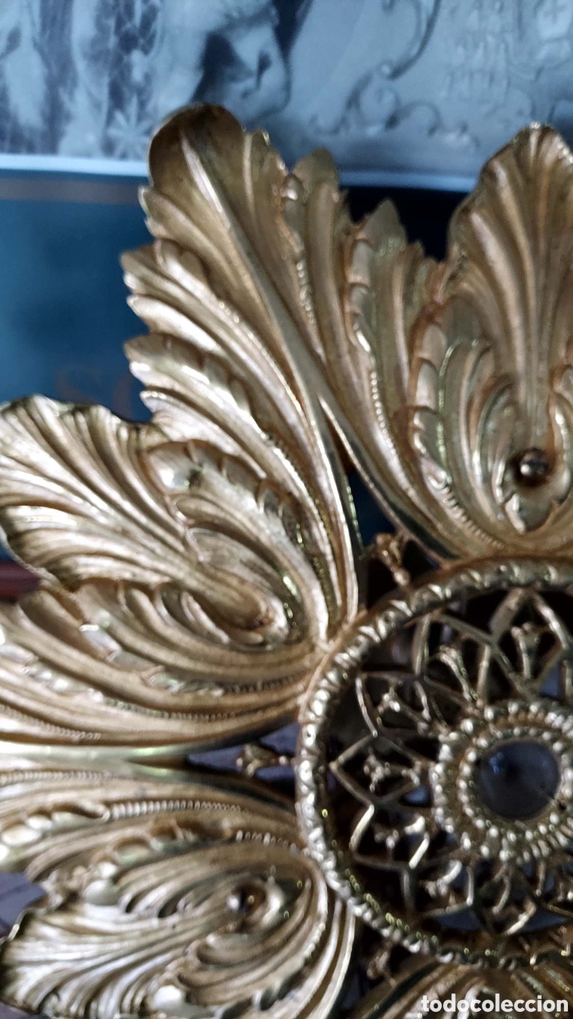 Antig&uuml;edades: Aplique de orfebrer&iacute;a ba&ntilde;ado en oro - Foto 3