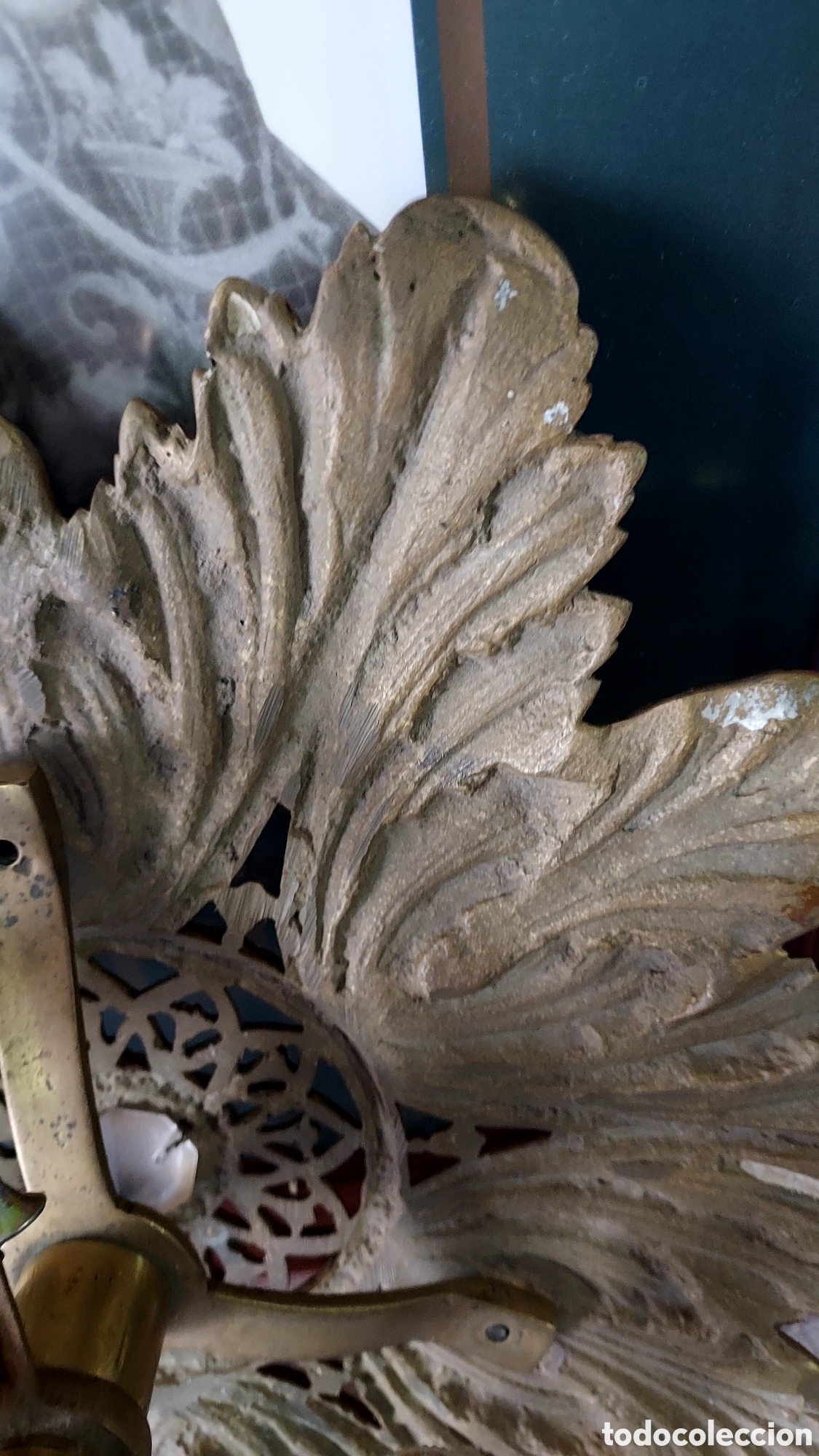Antig&uuml;edades: Aplique de orfebrer&iacute;a ba&ntilde;ado en oro - Foto 5
