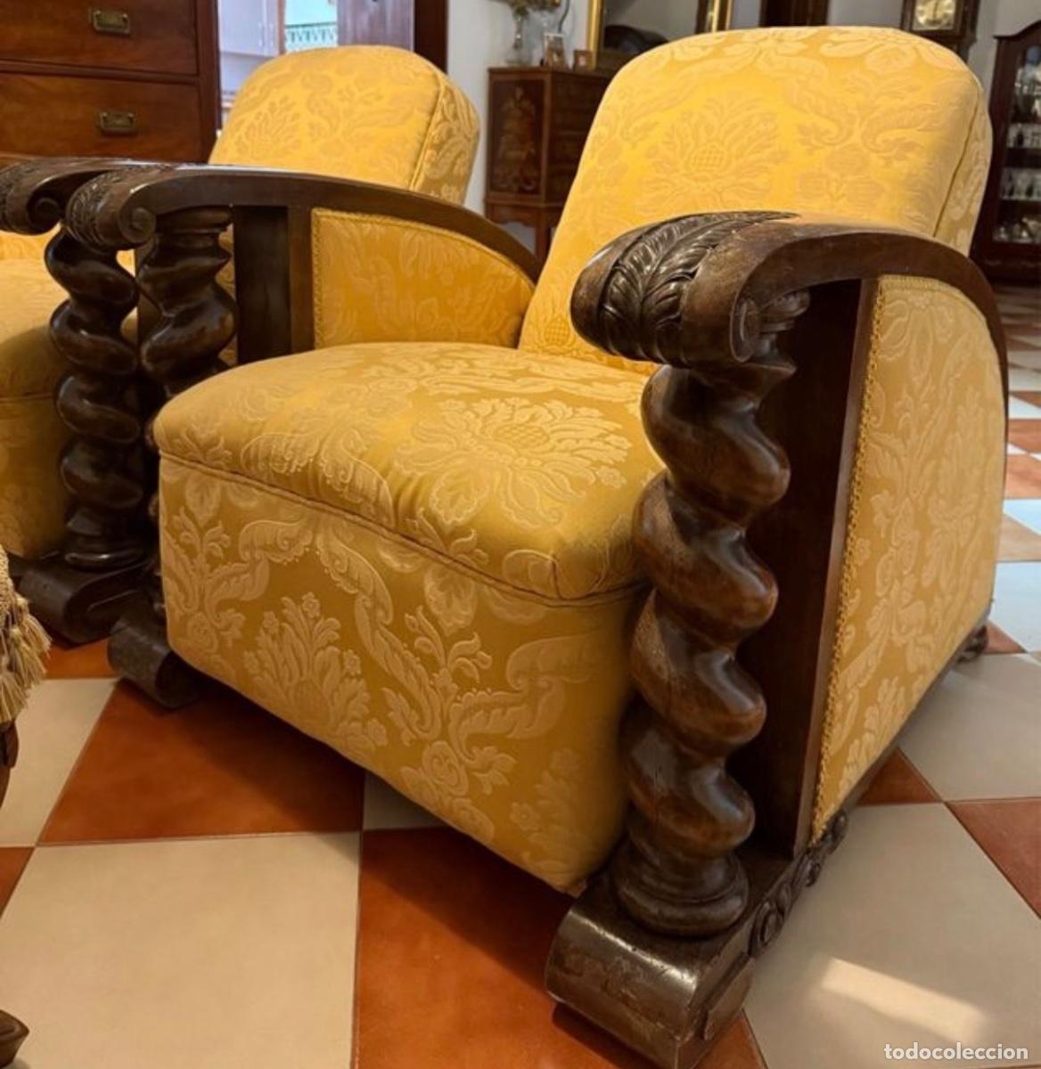 Antig&uuml;edades: Sof&aacute; y sillones antiguos - Foto 1
