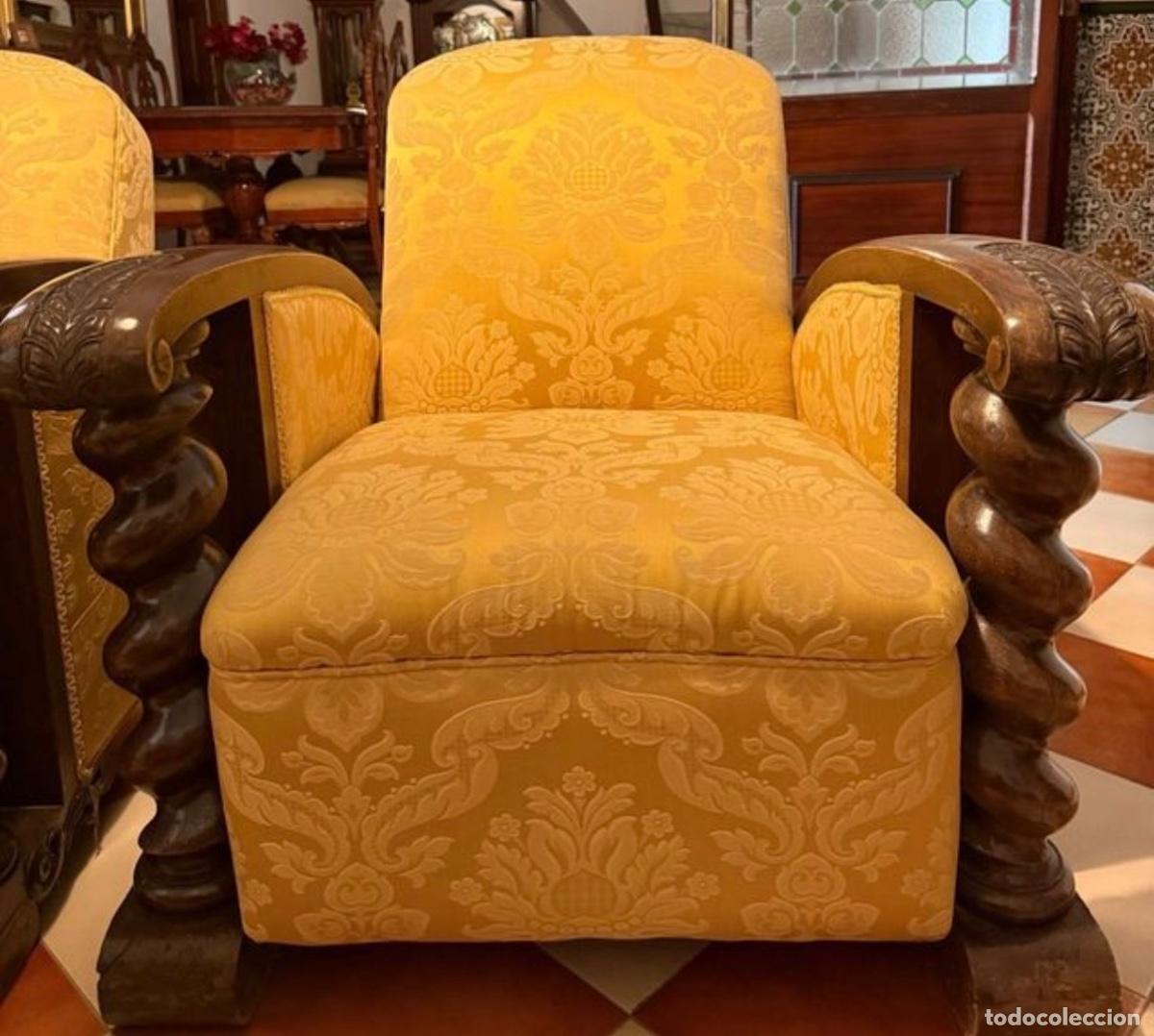 Antig&uuml;edades: Sof&aacute; y sillones antiguos - Foto 5